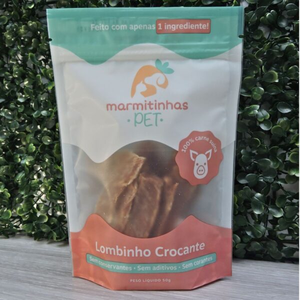 Petisco Natural Desidratado para Cães e Gatos | Lombinho Suíno